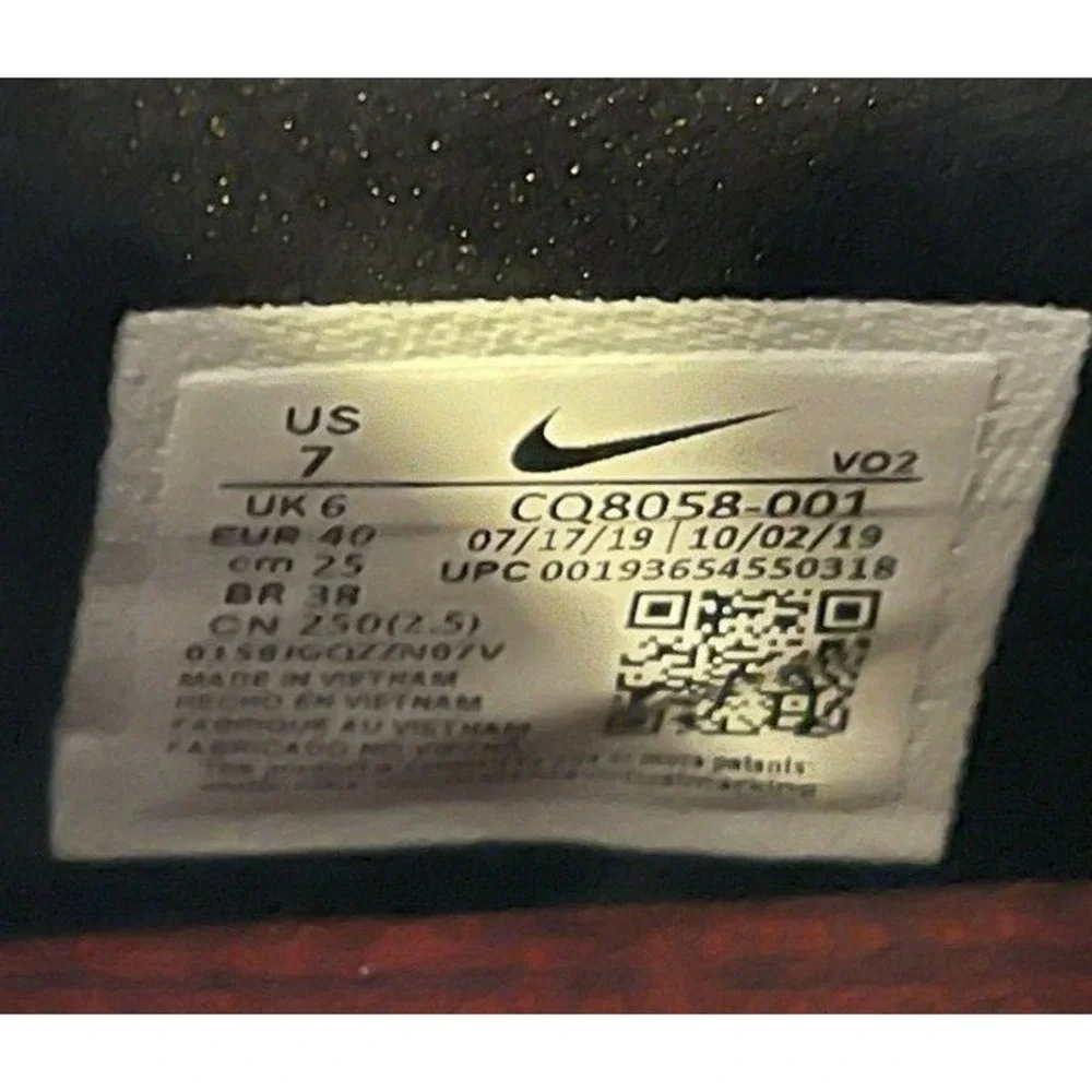 Nike Free Metcon 2 New England Patriots Black Red Shoes Men's‎ Size 7 CQ8058-001